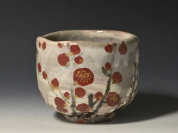 荒川 豊蔵の紅白梅茶碗