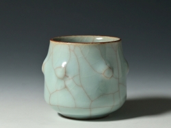 三浦　小平二のぐい呑・青磁杯